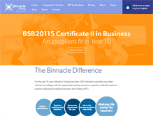 Tablet Screenshot of binnacletraining.com.au